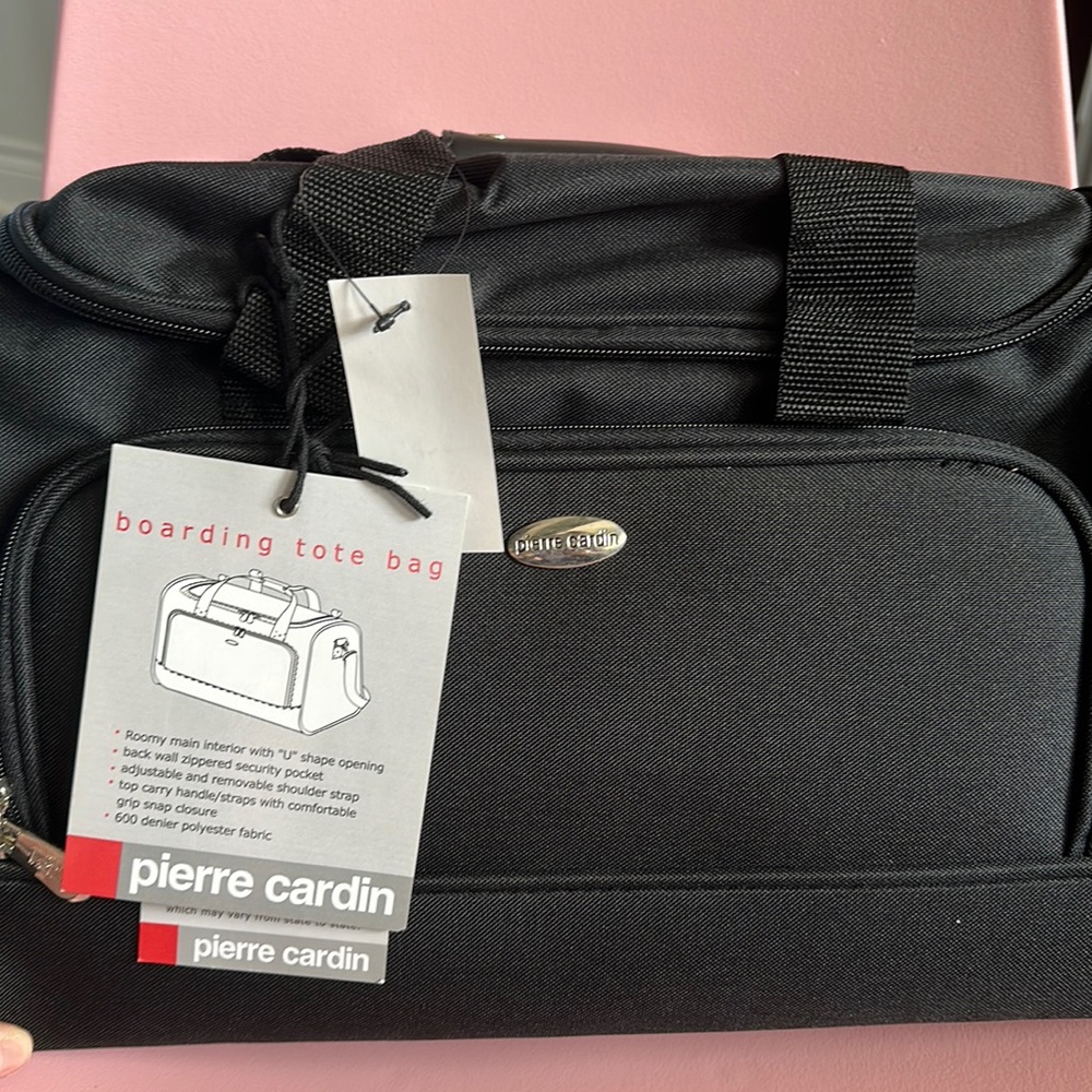 Pierre Cardin 16” boarding tote bag satchel weekender